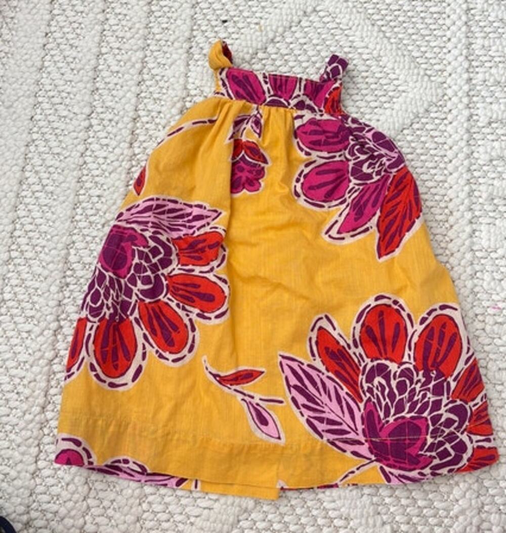 Baby Girl Baby Gap Yellow Floral Dress Size 18-24 Months